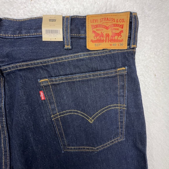 Levi's Other - Levis 517 Bootcut Jeans Mens 40x30 Dark Wash Indigo Blue Denim NWT